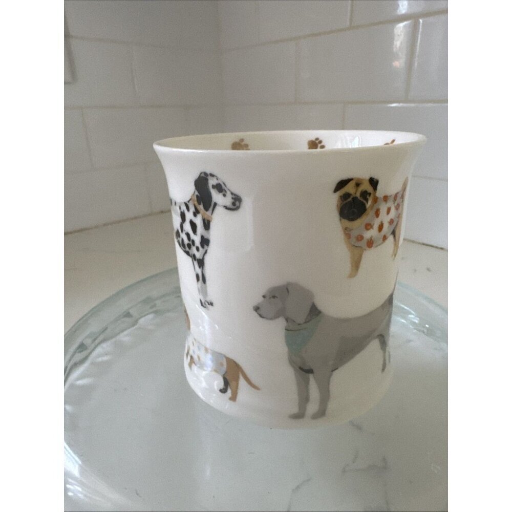 Cooksmart Fine China England 16oz Cute Dogs w/Sweaters & Bandanas Coffee Tea Cup - Picture 9 of 12
